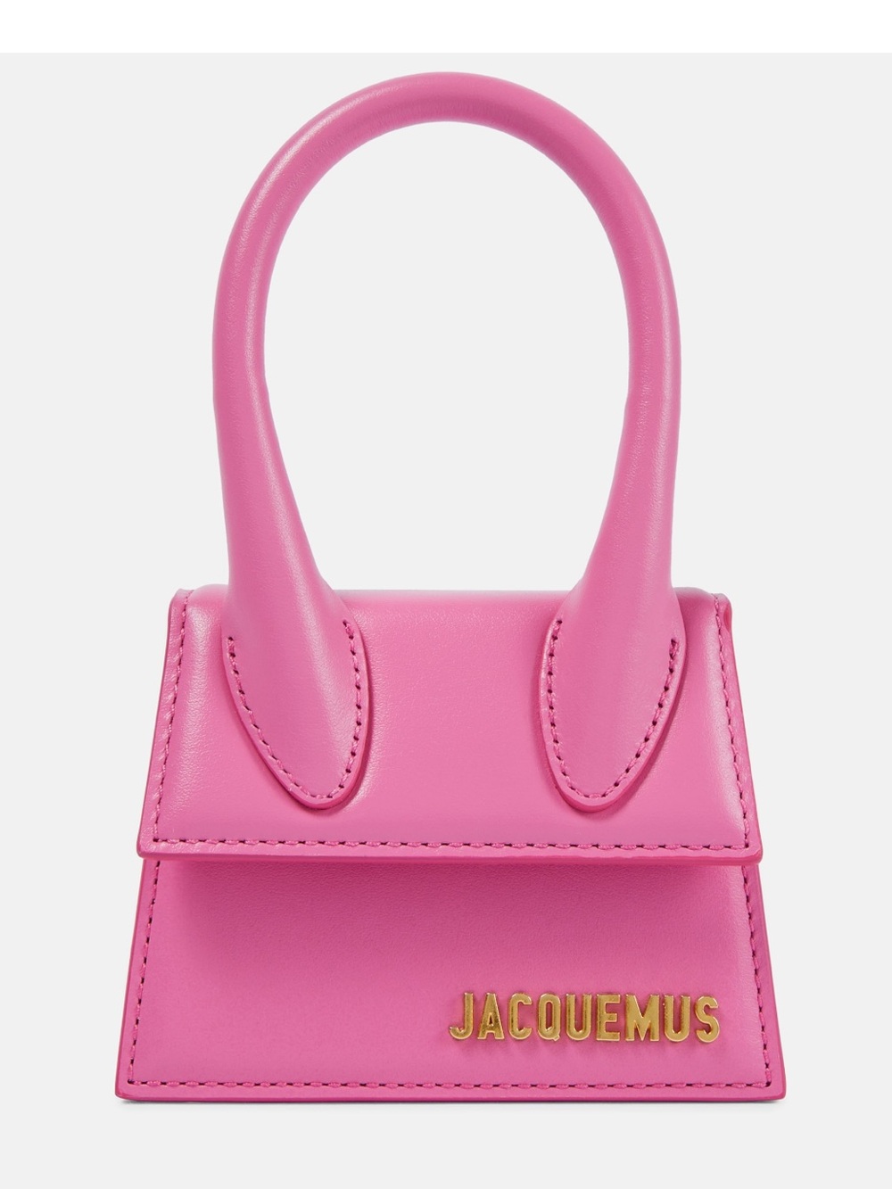 Jacquemus Hot Pink Le Chiquito Leather Tote Bag
